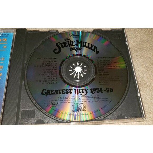 STEVE MILLER BAND cd Greatest Hits 1974-78 - Picture 4 of 5